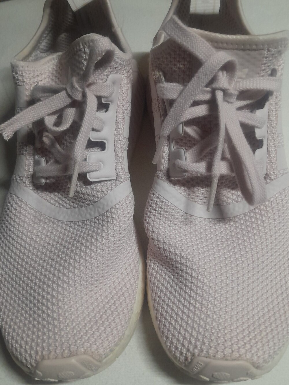 adidas Women’s Knit Lace-Up Sneakers - Light Pink
